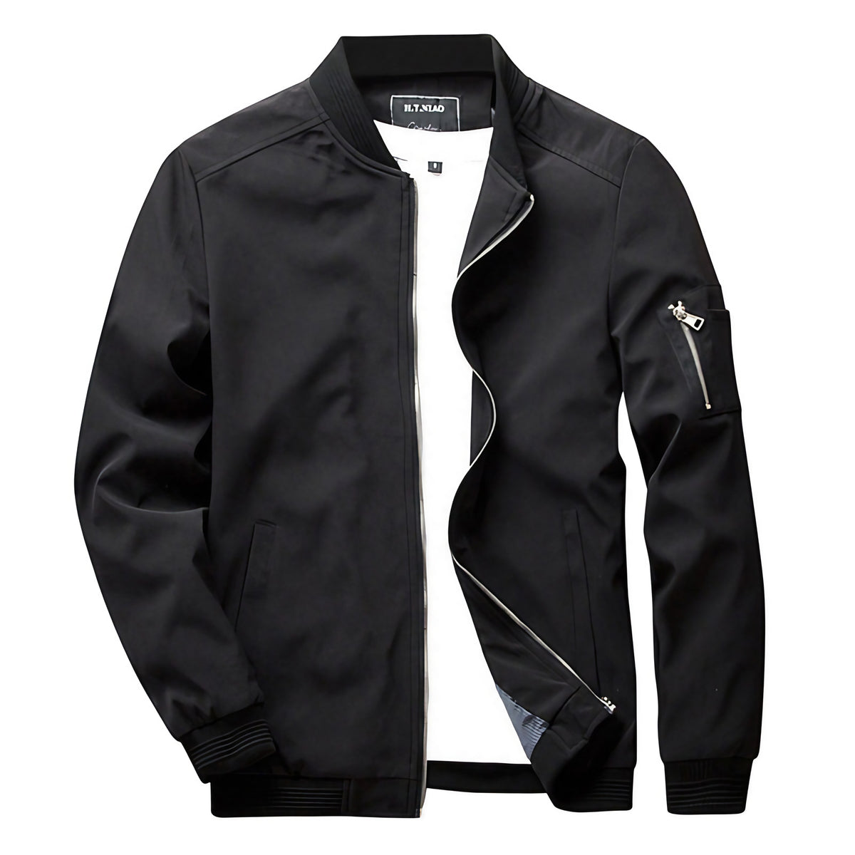 Veste légère homme pour l'été, coupe courte, cinq coloris, noir