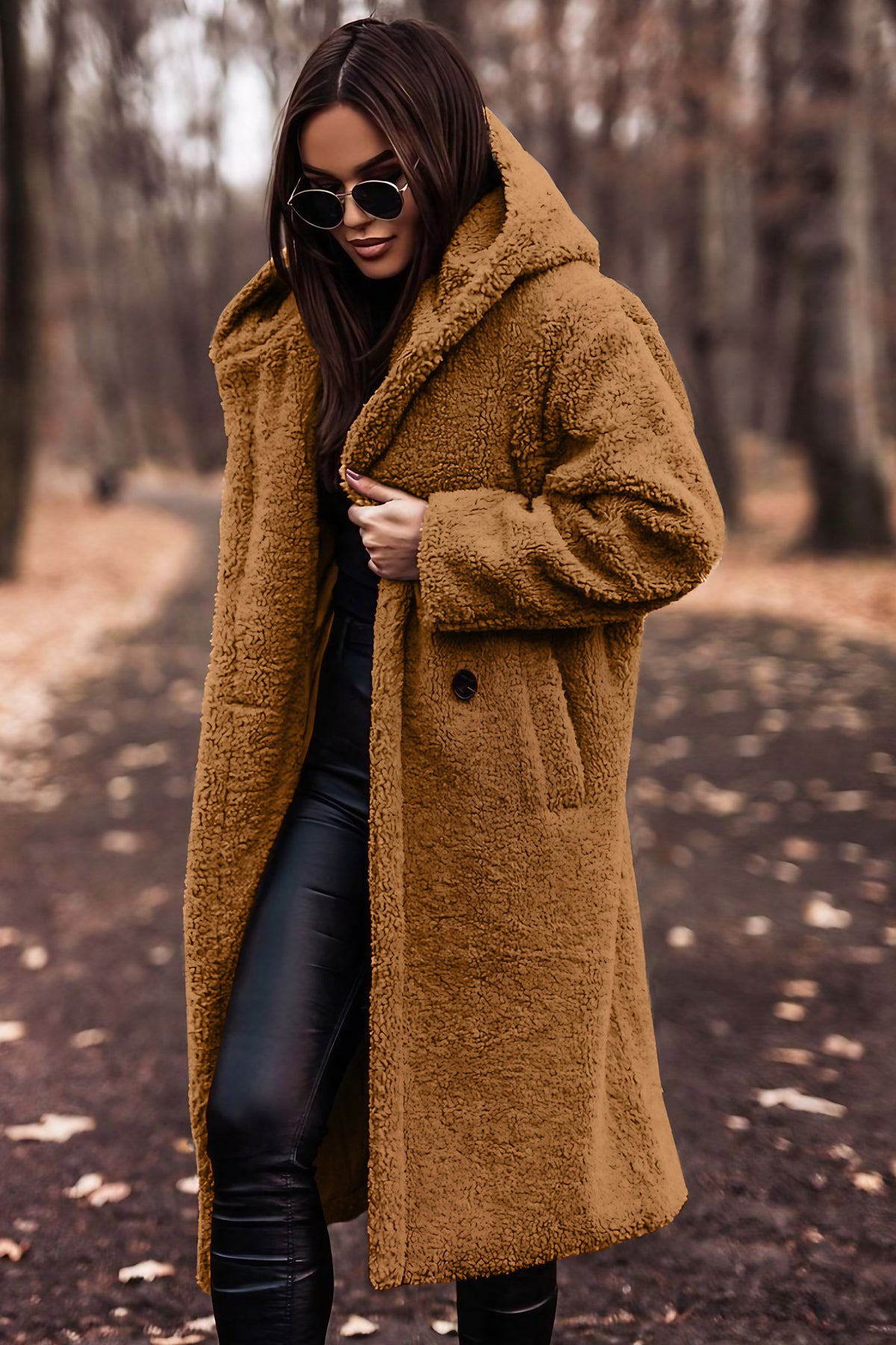 Veste d'hiver femme chaude, neuf coloris, du S au XL, marron