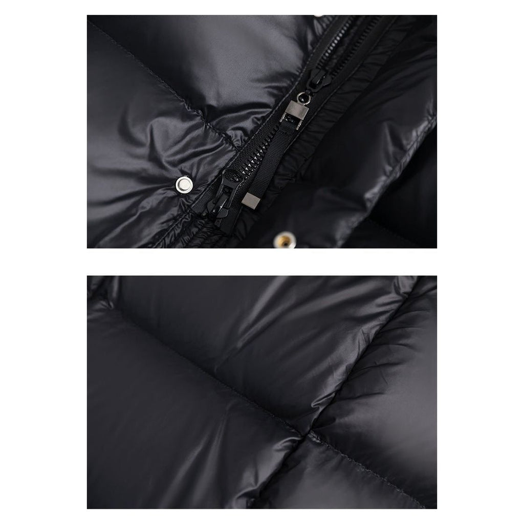 Veste d'hiver femme imperméable et coupe-vent, noire