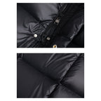 Veste d'hiver femme imperméable et coupe-vent, noire