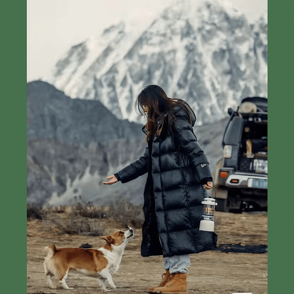 Veste d'hiver femme imperméable et coupe-vent, noire, noir