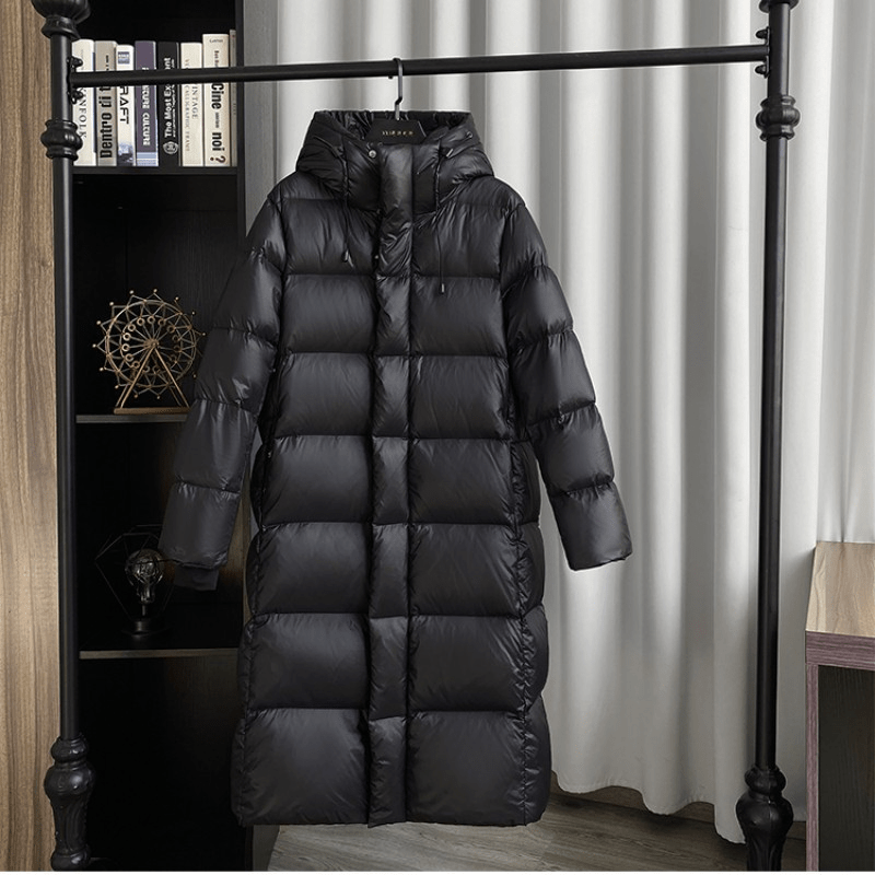 Veste d'hiver femme imperméable et coupe-vent, noire