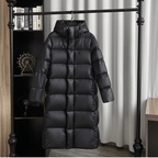 Veste d'hiver femme imperméable et coupe-vent, noire
