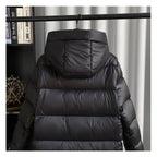 Veste d'hiver femme imperméable et coupe-vent, noire