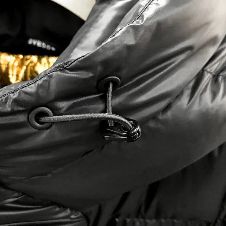 Veste d'hiver femme imperméable et coupe-vent, noire