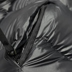 Veste d'hiver femme imperméable et coupe-vent, noire