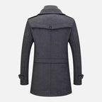 Veste homme à double col, zip et boutons, coupe ajustée