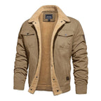 Veste homme doublée pour l'hiver, cinq coloris, kaki