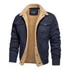 Veste homme doublée pour l'hiver, cinq coloris, bleu
