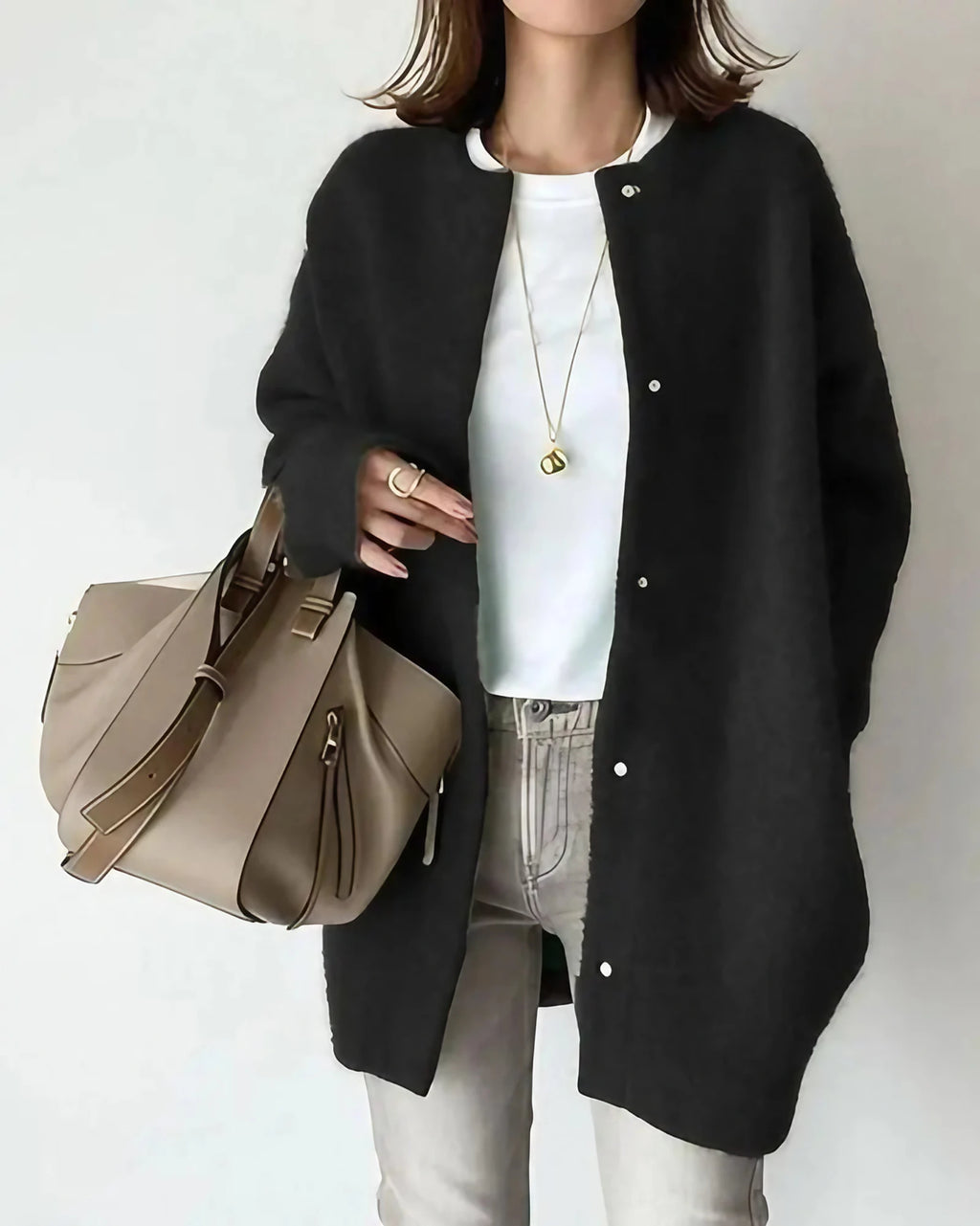 Veste mi-saison femme pour l'automne, six coloris, du S au 2XL, noir