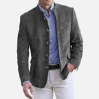 Veste de costume homme coupe classique, cinq coloris, du S au 2XL, gris