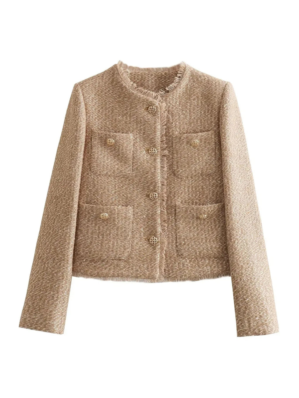 Veste blazer femme kaki, coupe ajustée, du XS au L