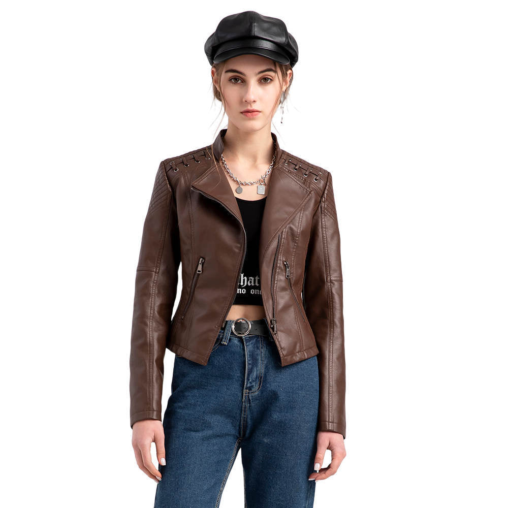 Veste femme rétro ajustée, zip caché, du S au 4XL