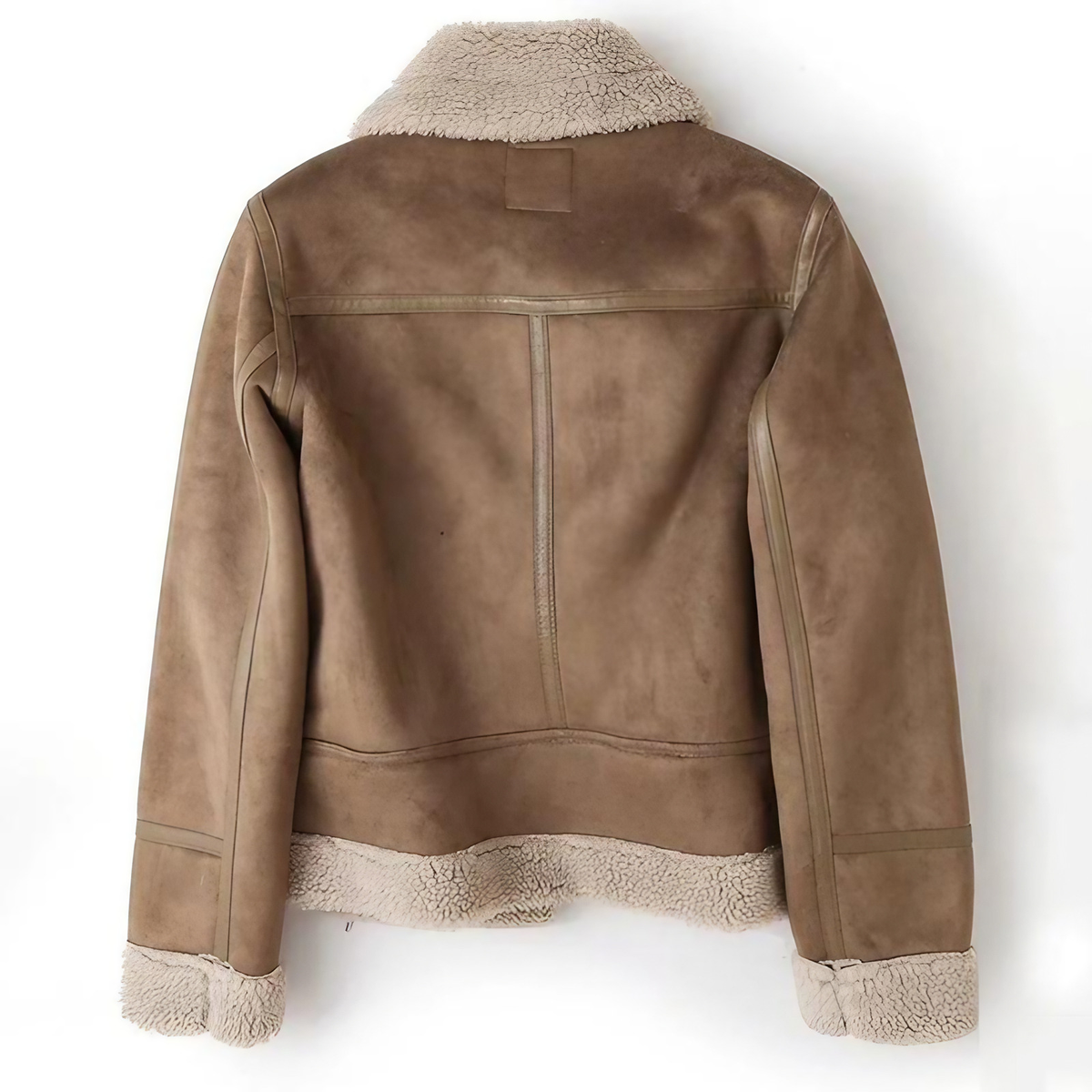 Veste femme doublée chaude à fermeture éclair, marron ou noir