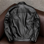 Veste homme à surface lisse et poches, noire ou marron foncé