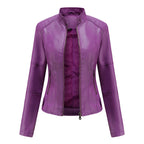 Veste femme courte, six coloris, du S au 3XL, violet