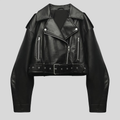 Veste noire femme pour la mi-saison, du XS au XL, noir