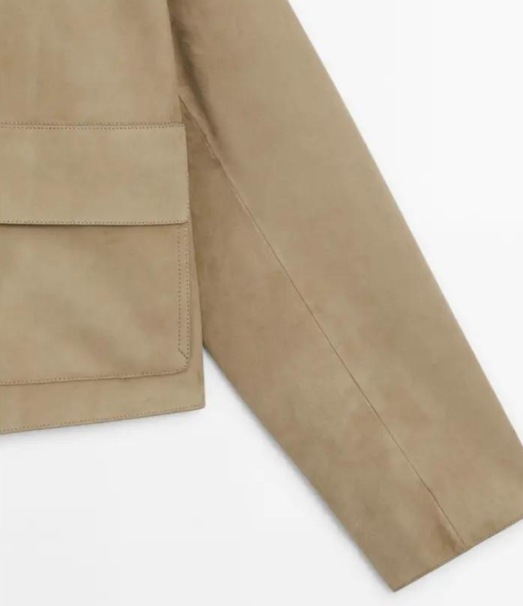Veste femme kaki coupe ajustée, surface texturée