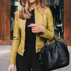 Veste femme coupe ajustée, quatre coloris, du S au 2XL, jaune