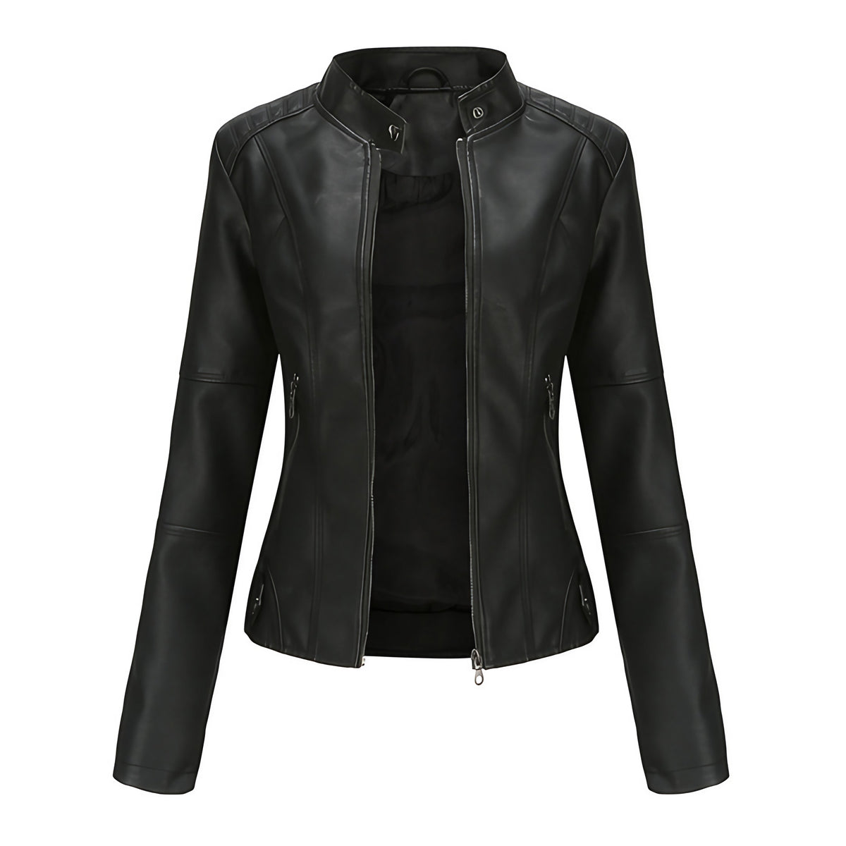 Veste femme courte, six coloris, du S au 3XL, noir