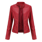 Veste femme courte, six coloris, du S au 3XL, rouge