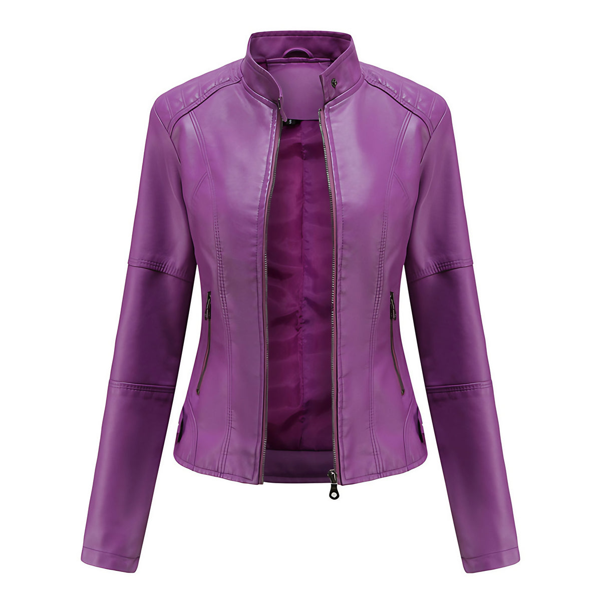 Veste femme courte, six coloris, du S au 3XL, noir