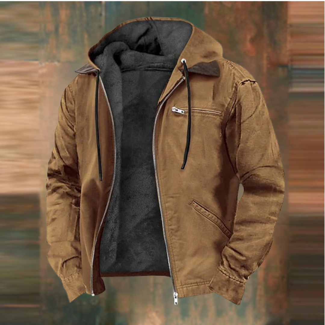 Veste homme coupe ajustée, quatre coloris, du S au 3XL, marron