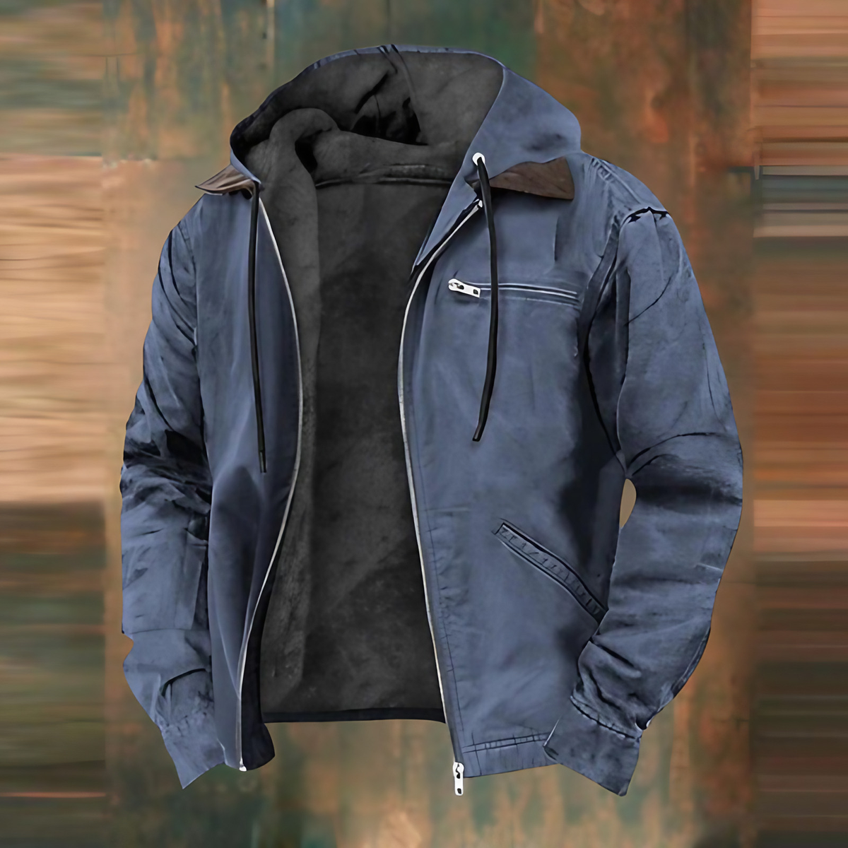 Veste homme coupe ajustée, quatre coloris, du S au 3XL, bleu