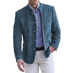 Veste homme à poches zippées, coupe près du corps, cinq coloris, bleu