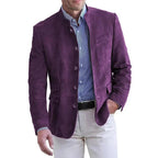 Veste homme à poches zippées, coupe près du corps, cinq coloris, pourpre