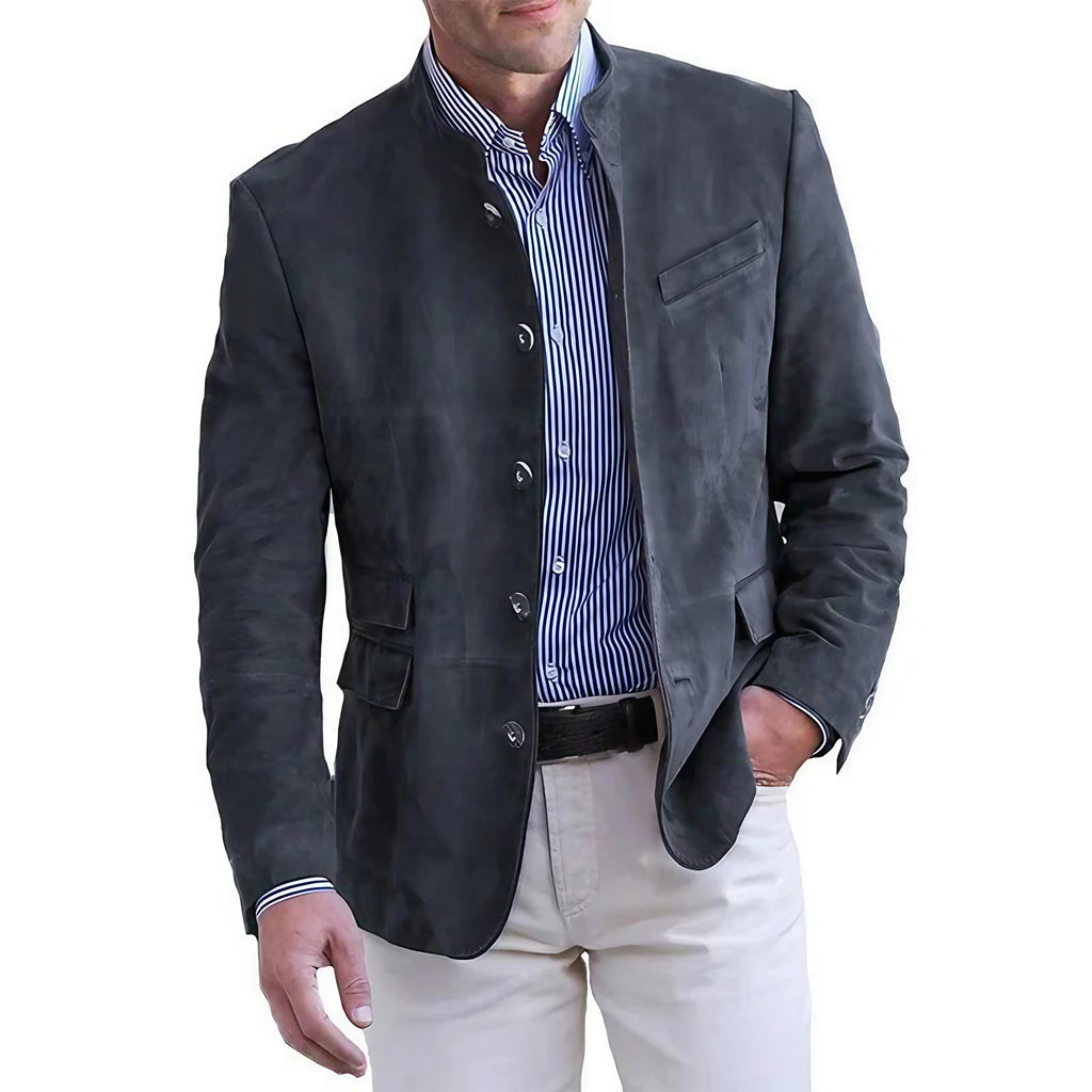 Veste homme à poches zippées, coupe près du corps, cinq coloris, bleu marine