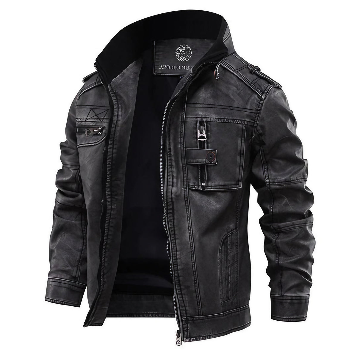 Veste homme noire à coupe ajustée, du XS au 4XL