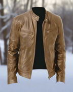 Veste homme à poches zippées et col à pression, huit coloris, kaki