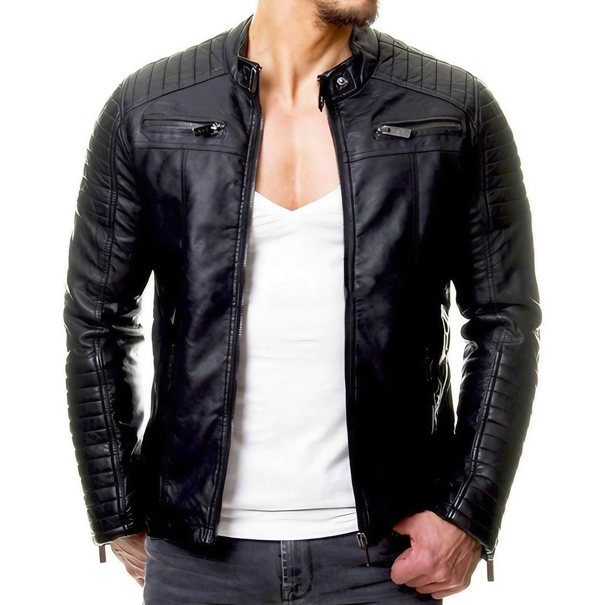Veste coupe-vent homme, cinq coloris, du XS au 4XL, noir