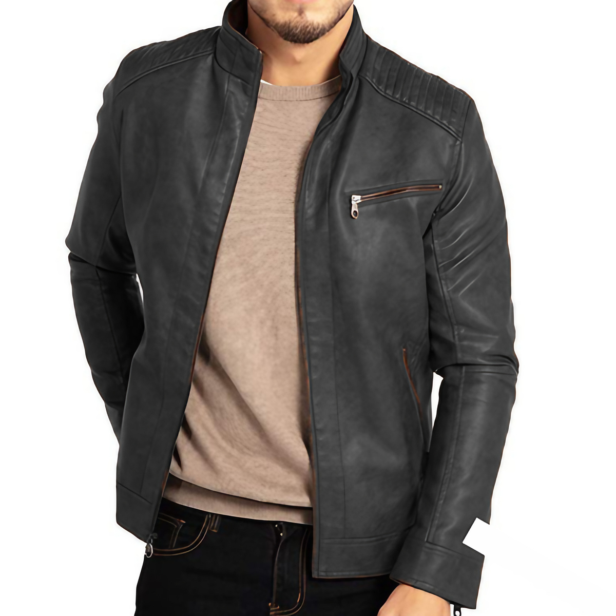 Veste coupe-vent homme, cinq coloris, du XS au 4XL, gris
