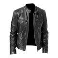 Veste homme zippée à poches, coupe droite, du S au 3XL, noir
