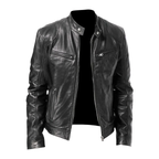 Veste homme zippée à poches, coupe droite, du S au 3XL, noir