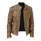Veste homme zippée à poches, coupe droite, du S au 3XL, kaki