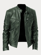 Veste homme casual chic coupe ajustée, dix coloris, vert militaire