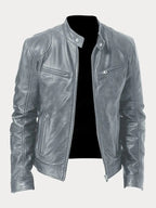 Veste homme casual chic coupe ajustée, dix coloris, gris