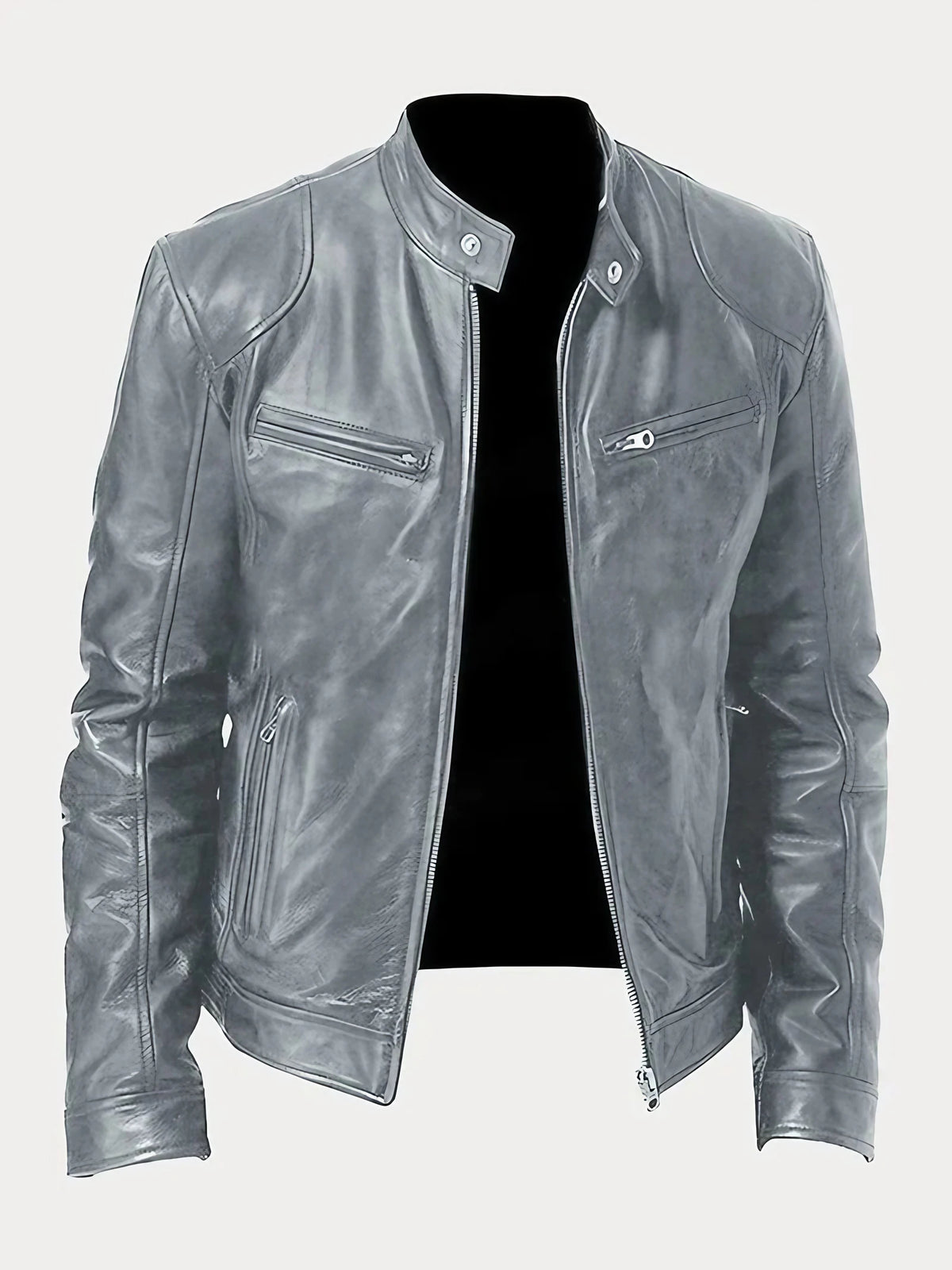 Veste homme casual chic coupe ajustée, dix coloris, gris