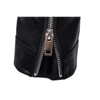 Veste homme ceinturée à col retourné, noire, du XS au 2XL
