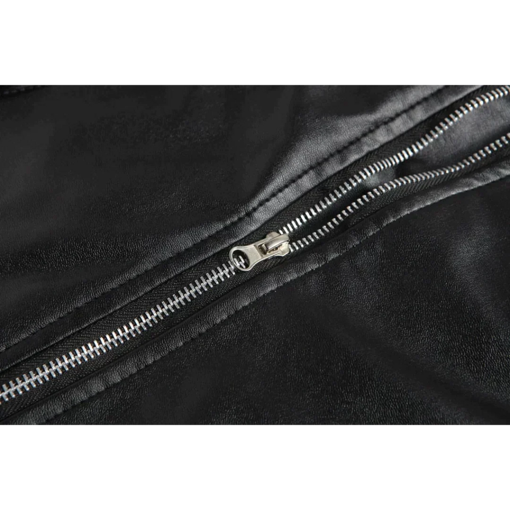 Veste homme ceinturée à col retourné, noire, du XS au 2XL