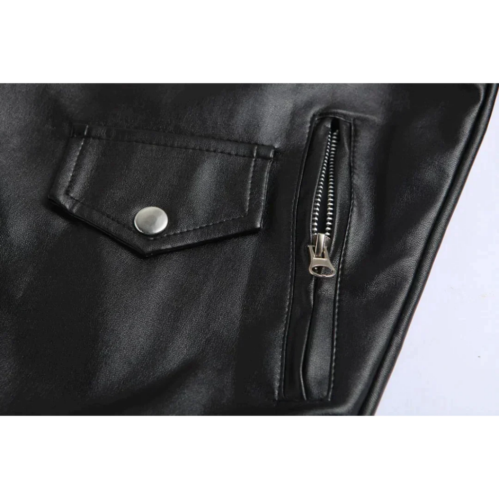 Veste homme ceinturée à col retourné, noire, du XS au 2XL