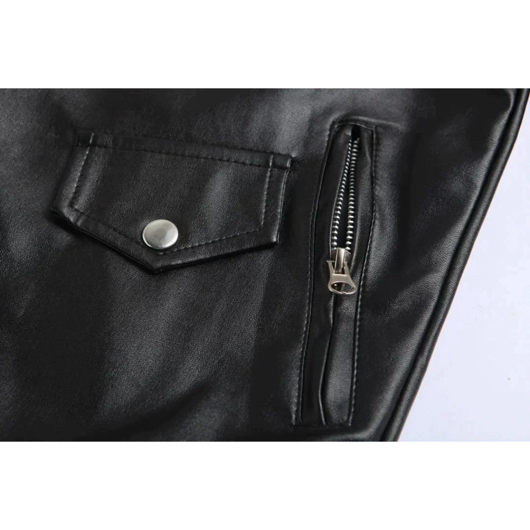 Veste homme ceinturée à col retourné, noire, du XS au 2XL