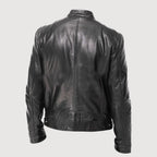 Veste homme style motard, noir, kaki ou marron, du S au 3XL