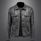 Veste homme coupe ajustée mi-saison, à poches, trois coloris, gris