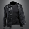Veste homme coupe ajustée mi-saison, à poches, trois coloris, noir