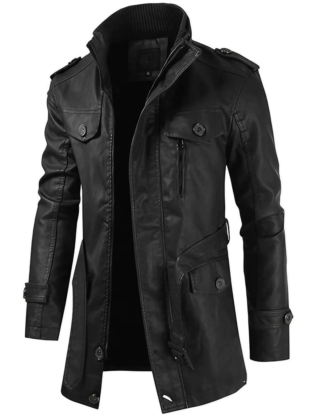 Veste homme classique, noir ou marron, du L au 4XL, noir