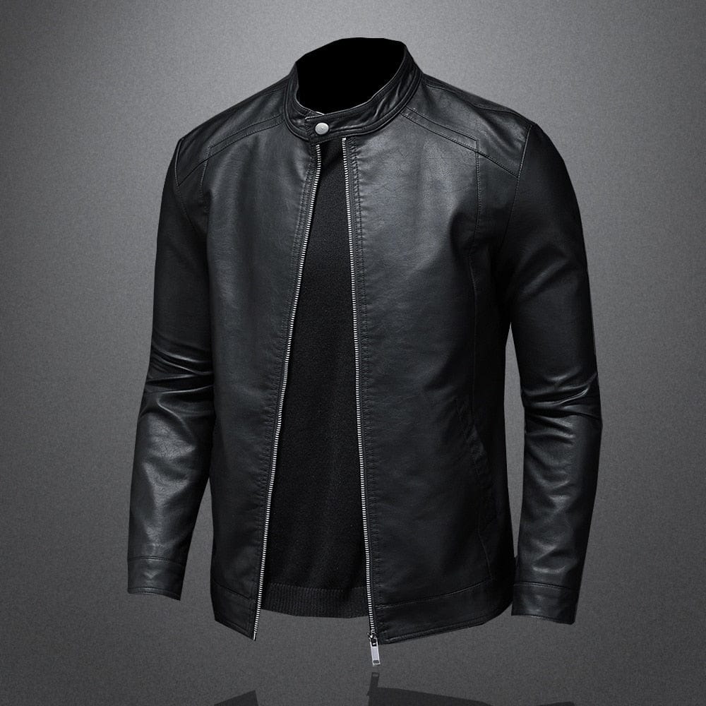 Veste homme noire à poches zippées, coupe sobre, du S au 3XL